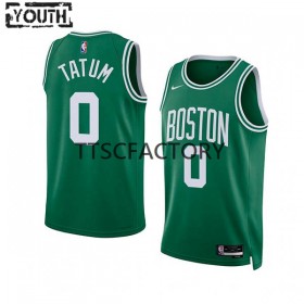 Dres Boston Celtics Jayson Tatum 0 Nike 2022-23 Icon Edition Green Swingman - Dječji